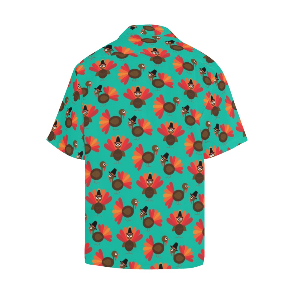 Turkey Print Design LKS402 Men's Men's Hawaiian Shirt