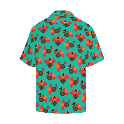 Turkey Print Design LKS402 Men's Men's Hawaiian Shirt