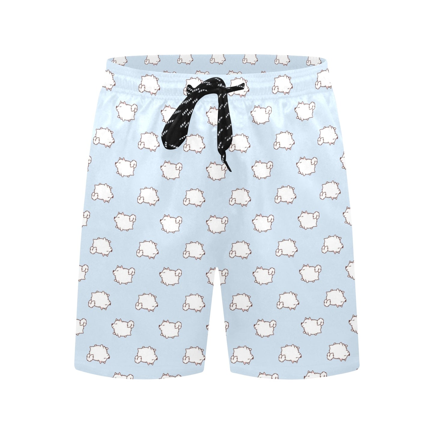 Samoyeds Print Design LKS301 Men's Swim Trunks Beach Shorts