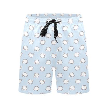 Samoyeds Print Design LKS301 Men's Swim Trunks Beach Shorts