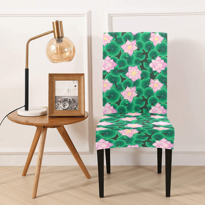 Water Lily Print Design LKS303 Dining Chair Slipcover