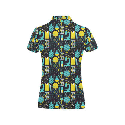 Science Print Design LKS301 Women's Polo Shirt