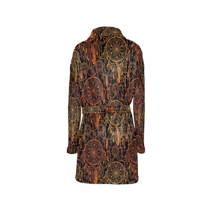 Dream catcher Sun and Moon Women's Fleece Robe