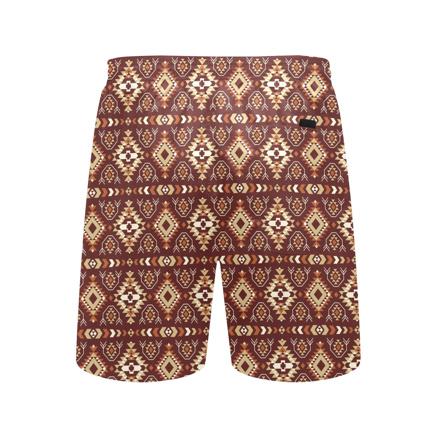 Navajo Native Color Print Pattern Men's Swim Trunks Beach Shorts