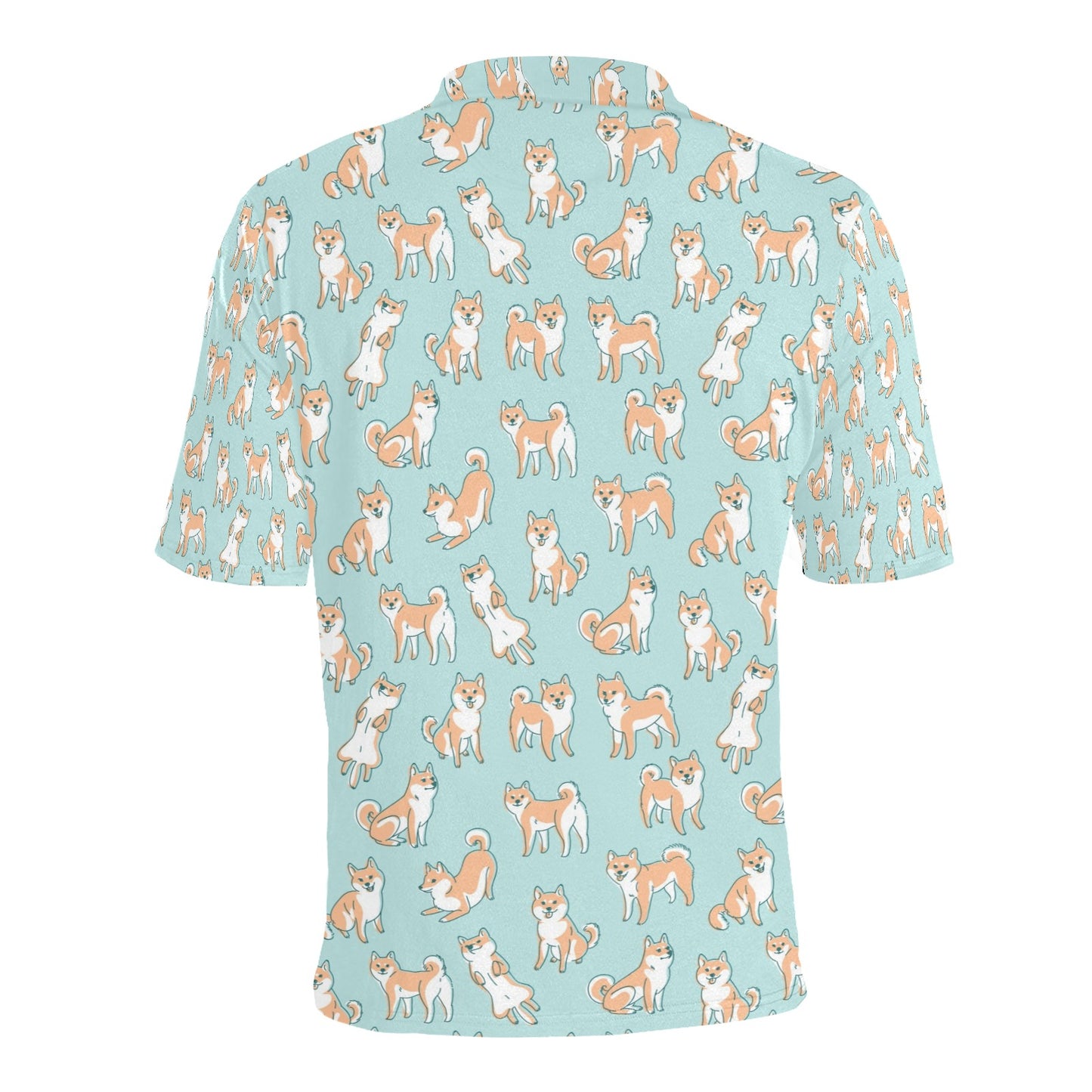 Shiba Inu Print Design LKS304 Men Polo Shirt