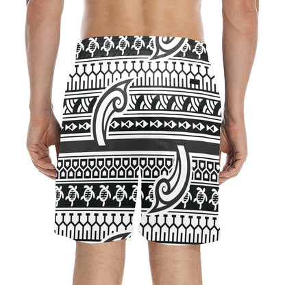 Samoan Style Print Design LKS305 Men's Swim Trunks Beach Shorts