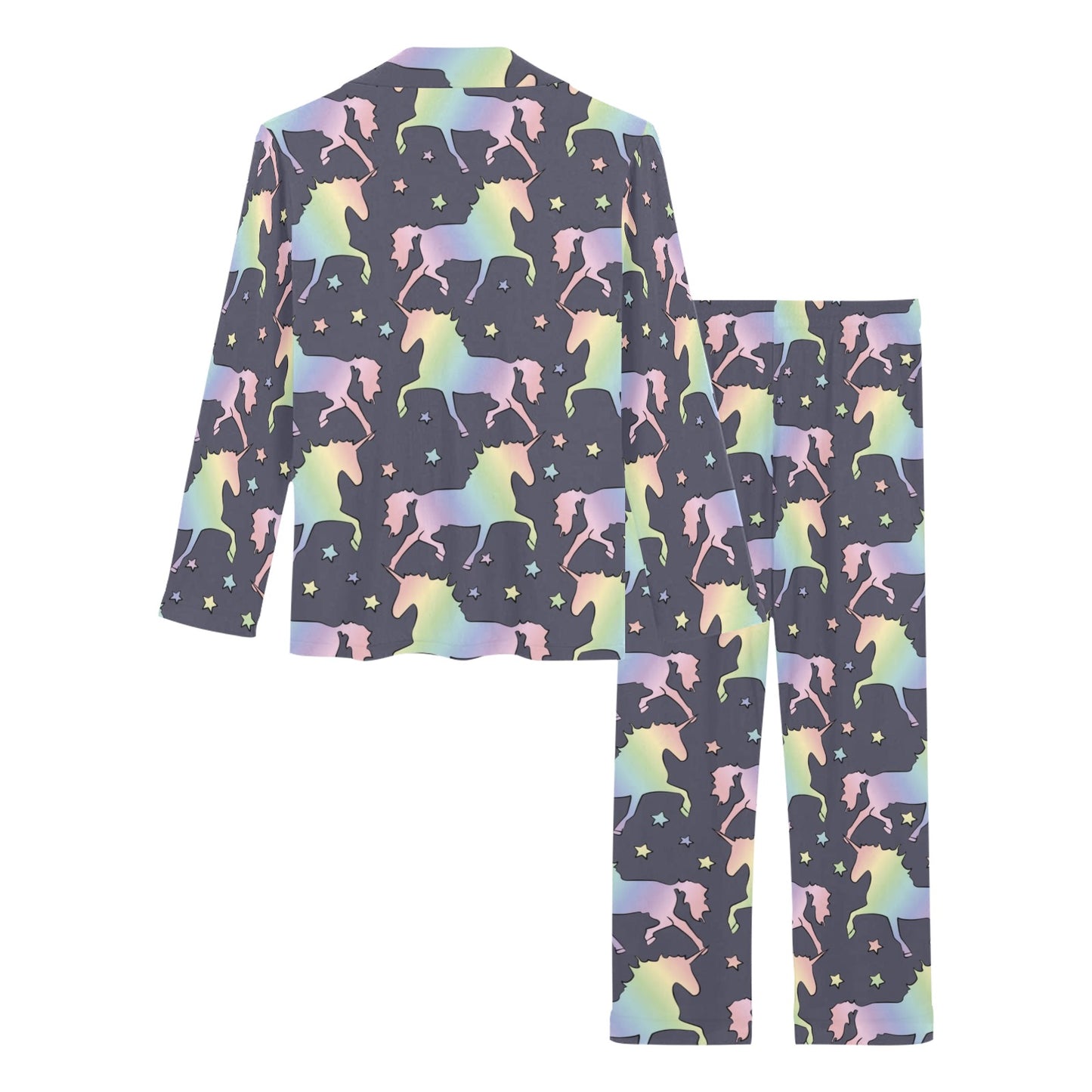 Rainbow Pattern Print Design A05 Women's Long Pajama Set