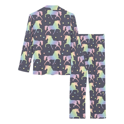 Rainbow Pattern Print Design A05 Women's Long Pajama Set
