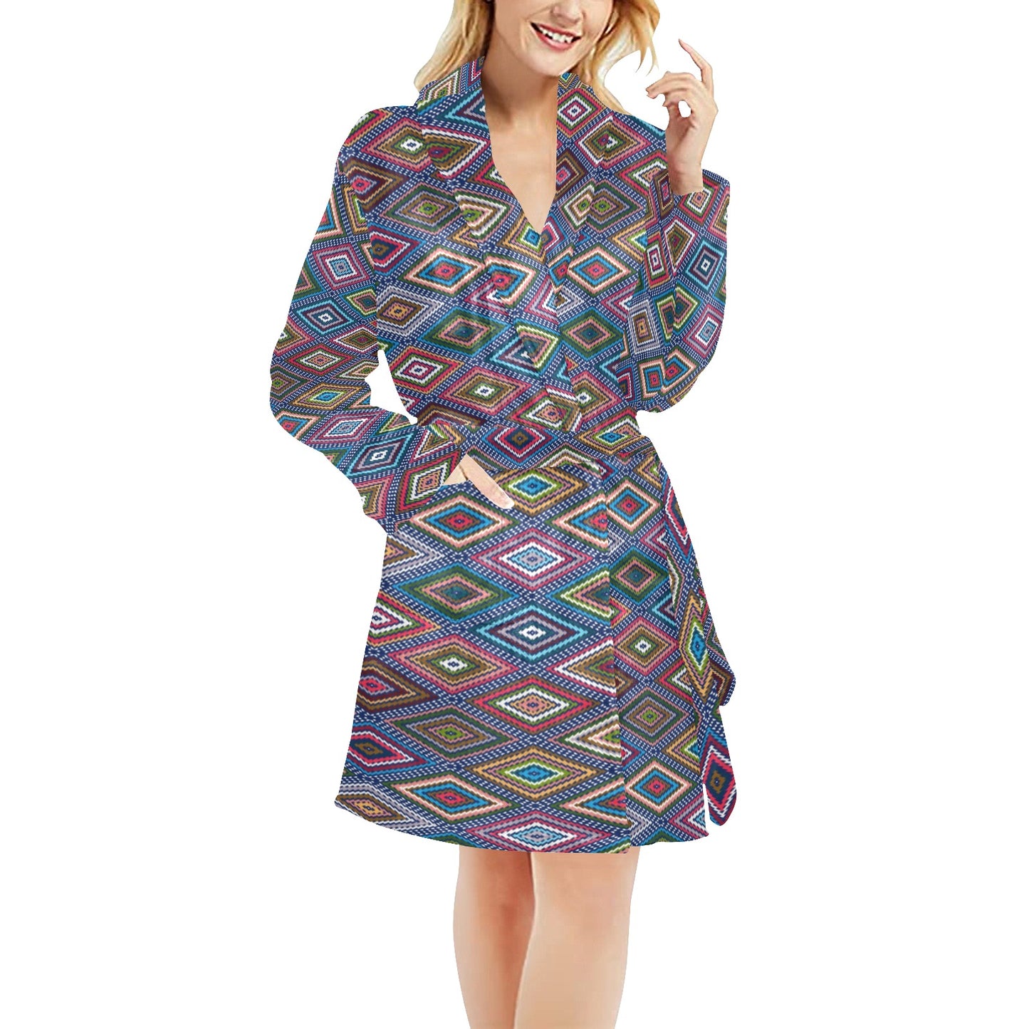 Southwestern Design Women's Fleece Robe