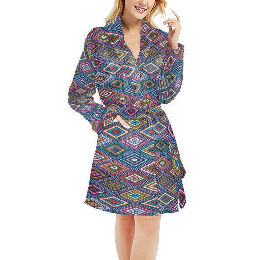 Southwestern Design Women's Fleece Robe