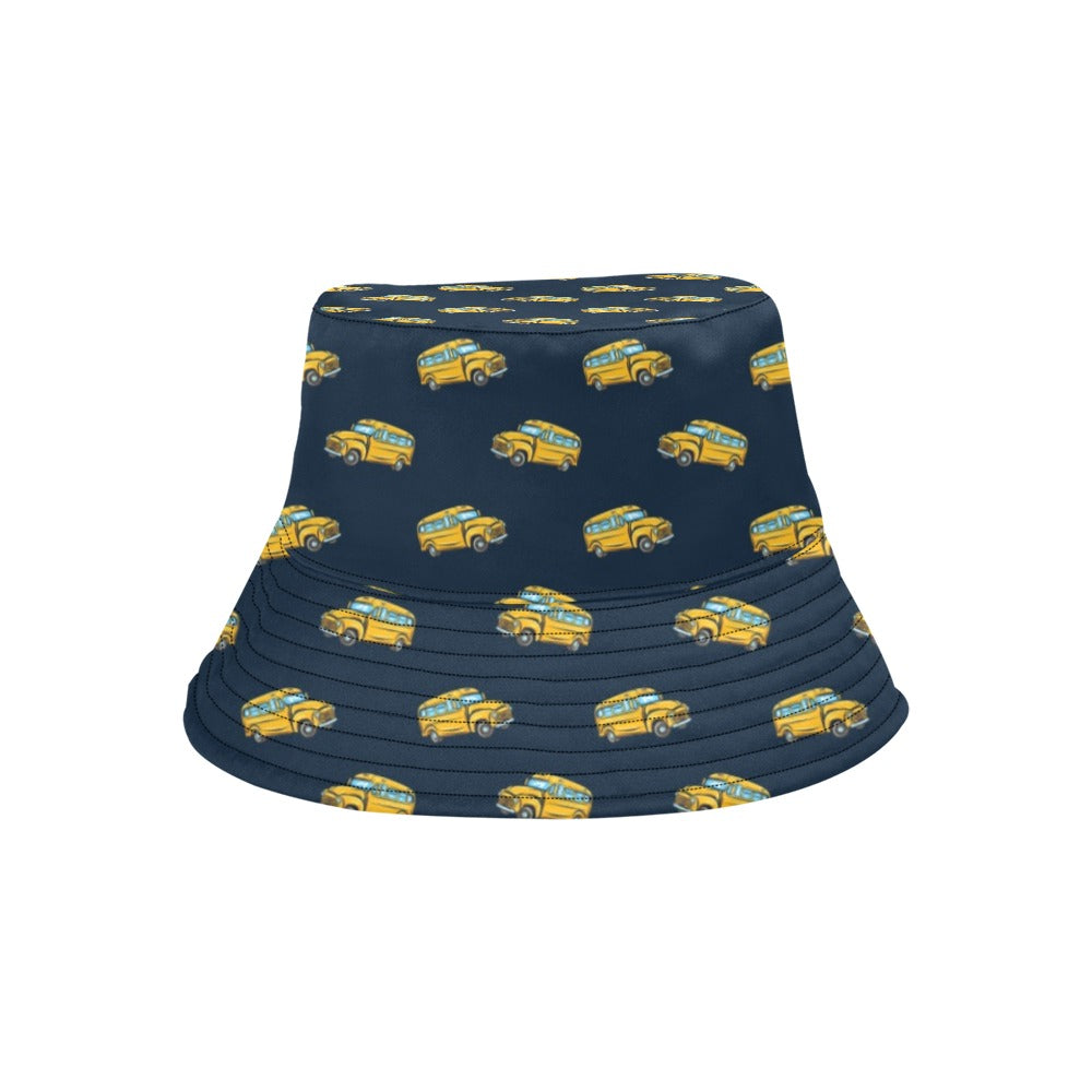 School Bus Print Design LKS304 Unisex Bucket Hat