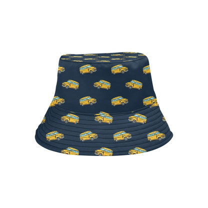School Bus Print Design LKS304 Unisex Bucket Hat