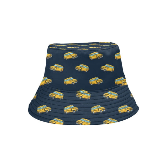 School Bus Print Design LKS304 Unisex Bucket Hat