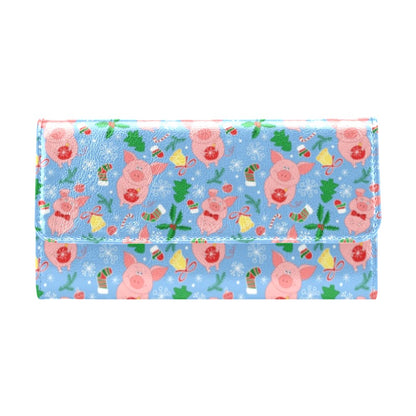 Pig Print Design LKS404 Women's Trifold Wallet