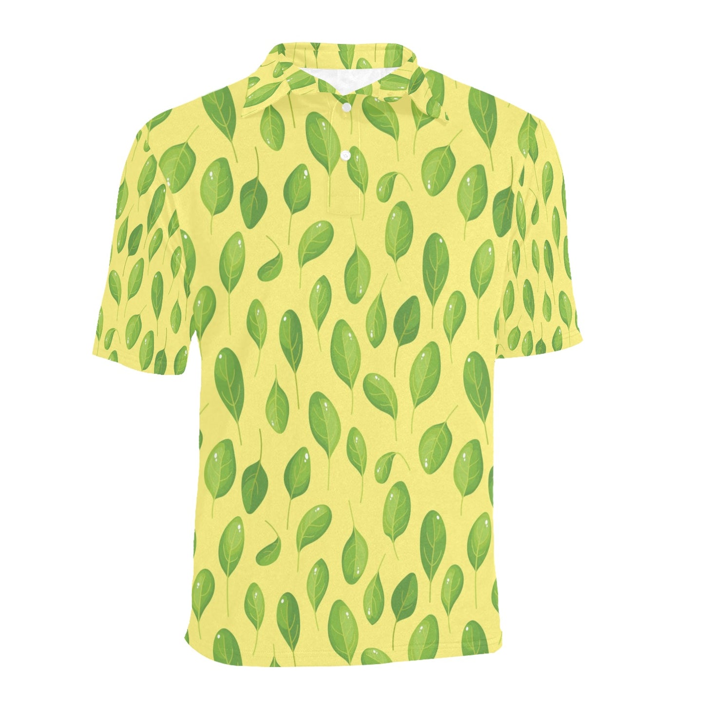 Spinach Print Design LKS302 Men Polo Shirt