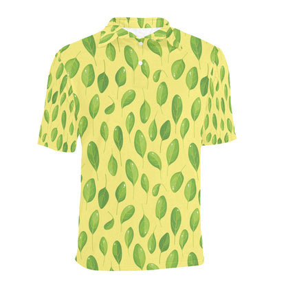Spinach Print Design LKS302 Men Polo Shirt