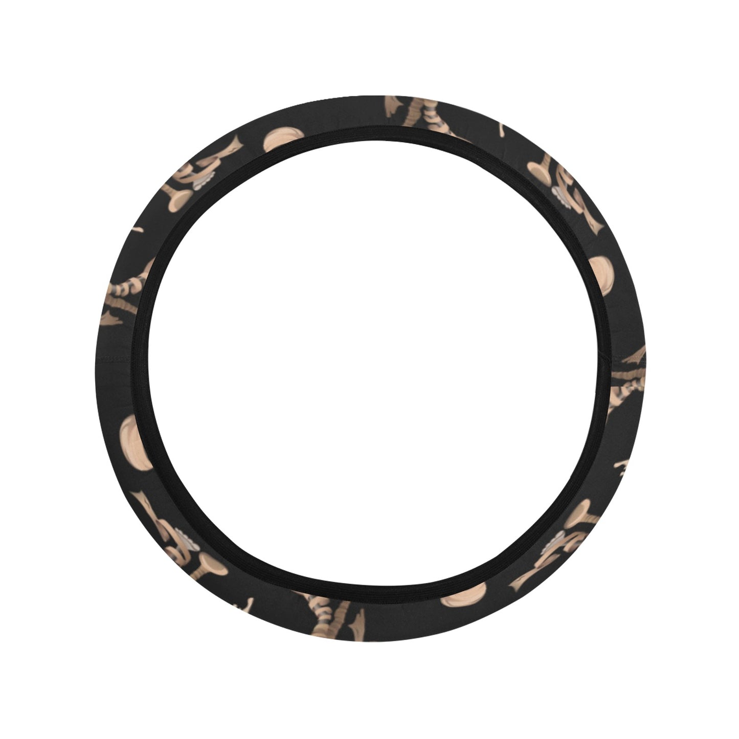 Mummy Print Design LKS302 Steering Wheel Cover with Elastic Edge