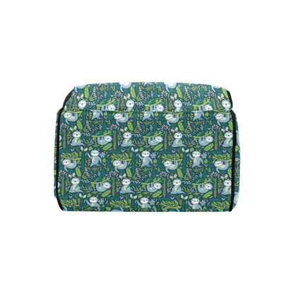 Sloth Print Design LKS304 Diaper Bag Backpack