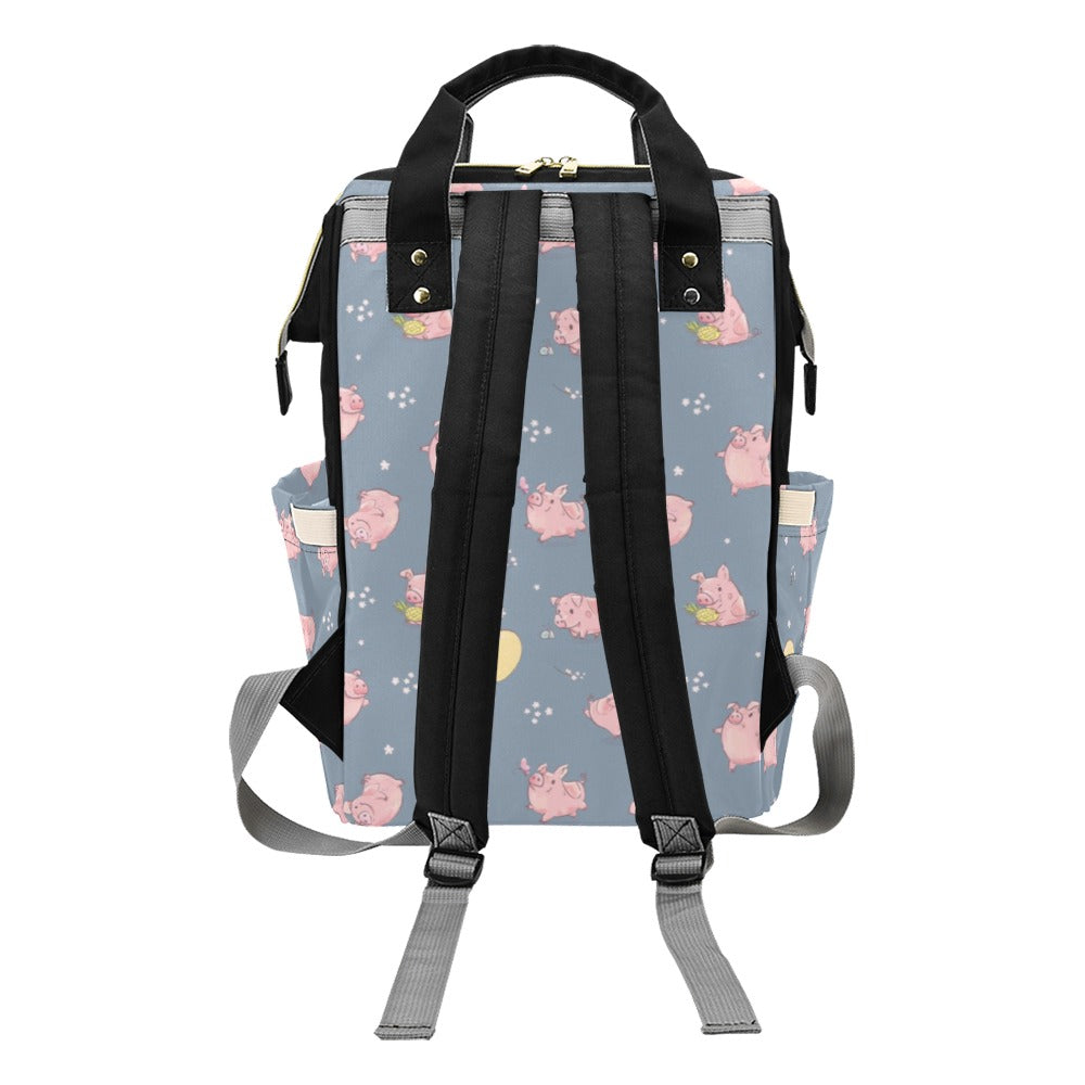 Pig Print Design LKS405 Diaper Bag Backpack