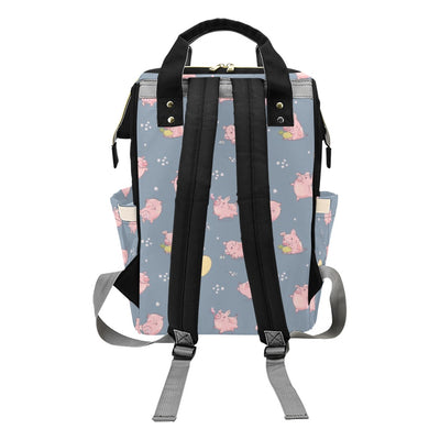 Pig Print Design LKS405 Diaper Bag Backpack