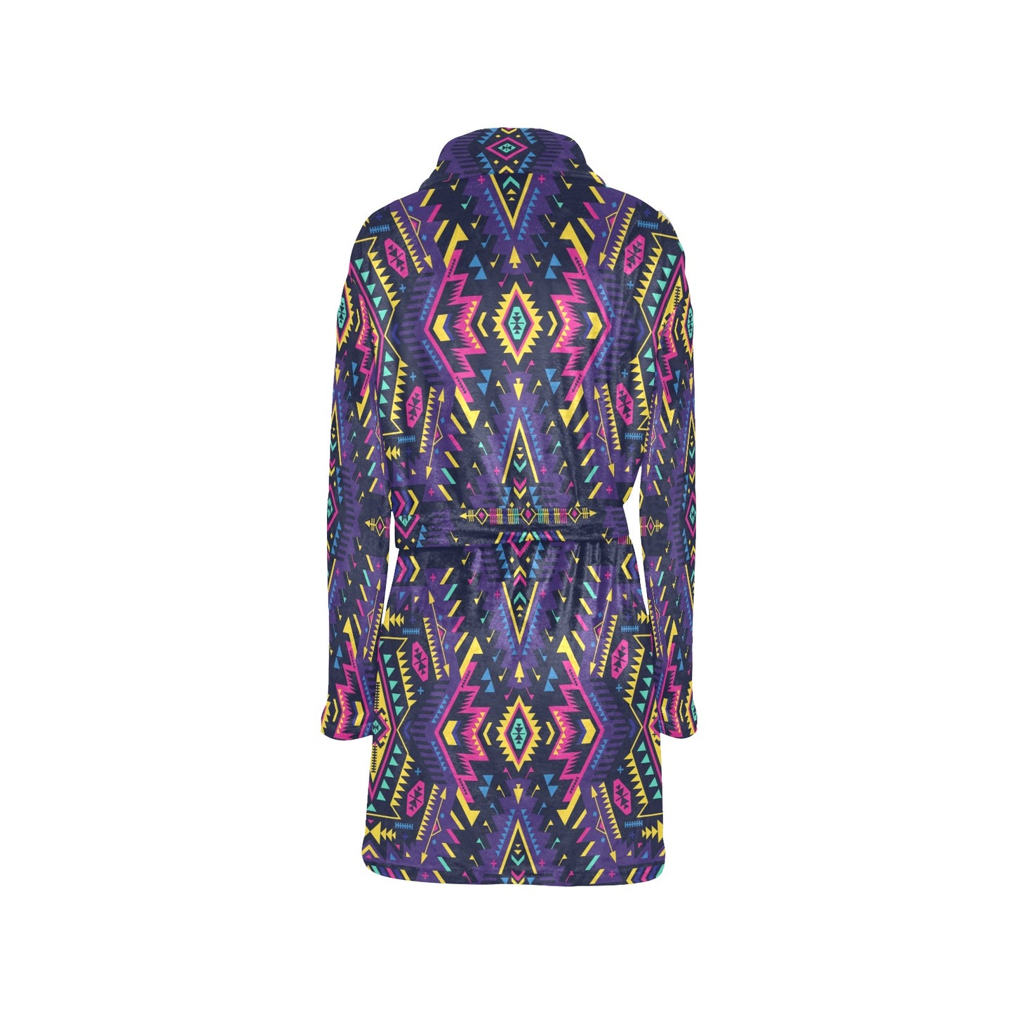 Aztec Pattern Print Design 07 Women's Fleece Robe