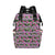 Hibiscus Pink Zigzag Line Pattern Design LKS307 Diaper Bag Backpack