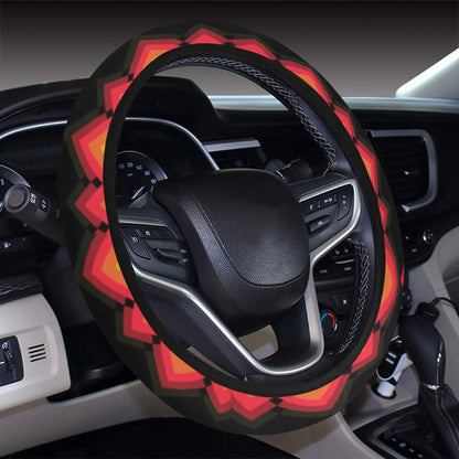 Serape Print Design LKS307 Steering Wheel Cover with Elastic Edge