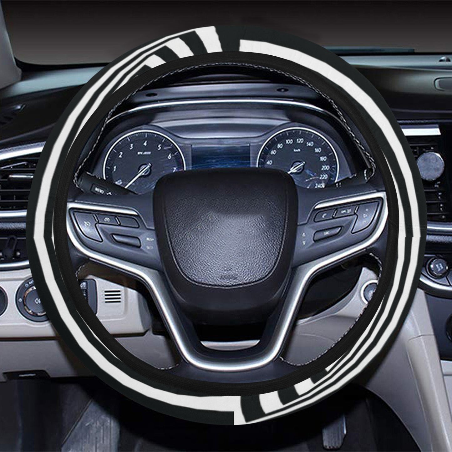 Vortex Print Design LKS302 Steering Wheel Cover with Elastic Edge