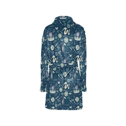 Vikings Print Design LKS305 Women's Fleece Robe