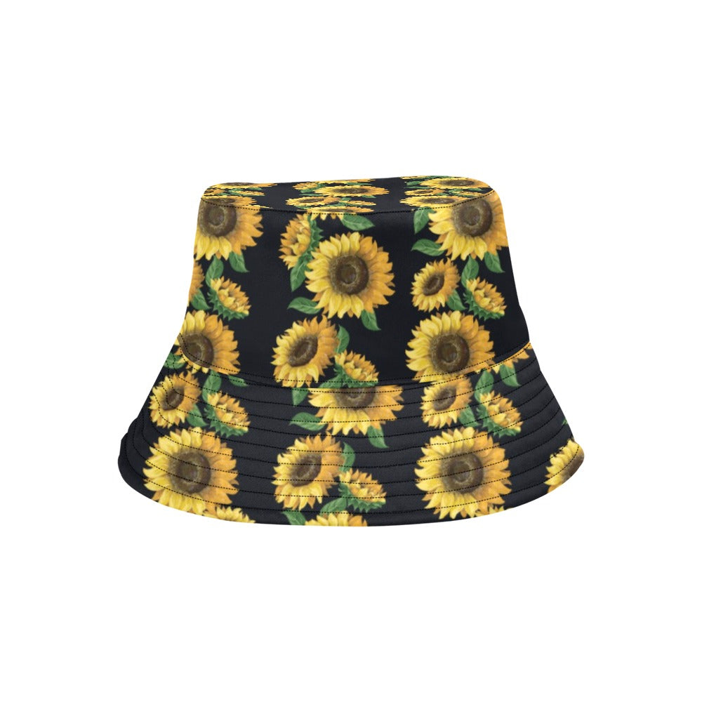 Sunflower Print Design LKS306 Unisex Bucket Hat