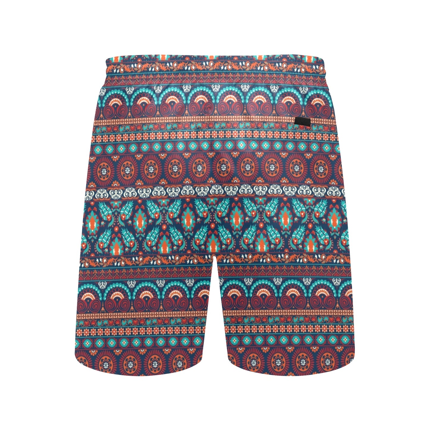 Suzani Print Design LKS302 Men's Swim Trunks Beach Shorts