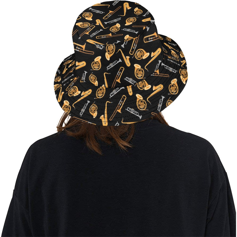 Saxophone Print Design LKS403 Unisex Bucket Hat
