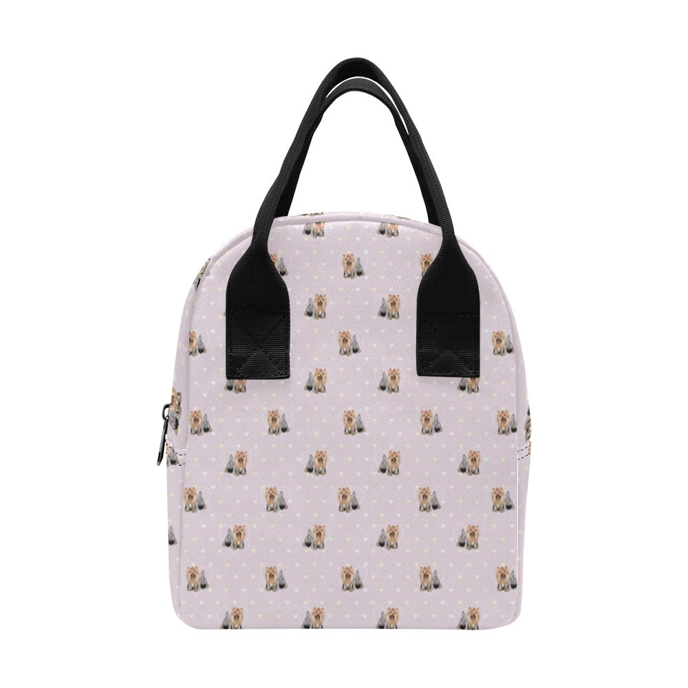 Yorkshire Terriers Print Design LKS302 Insulated Lunch Bag