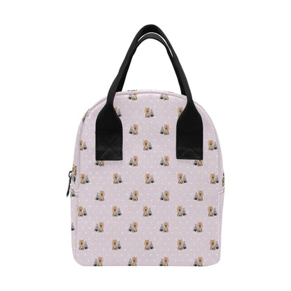 Yorkshire Terriers Print Design LKS302 Insulated Lunch Bag