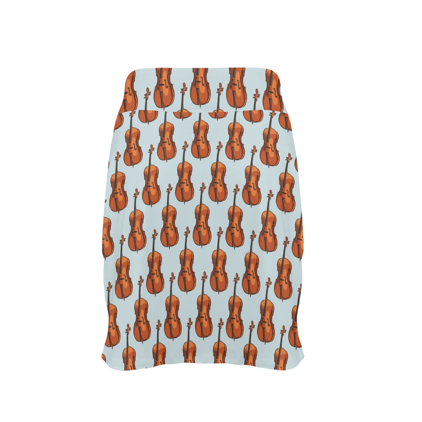Violin Print Design LKS406 17" Golf & Pickleball Skort with Pockets
