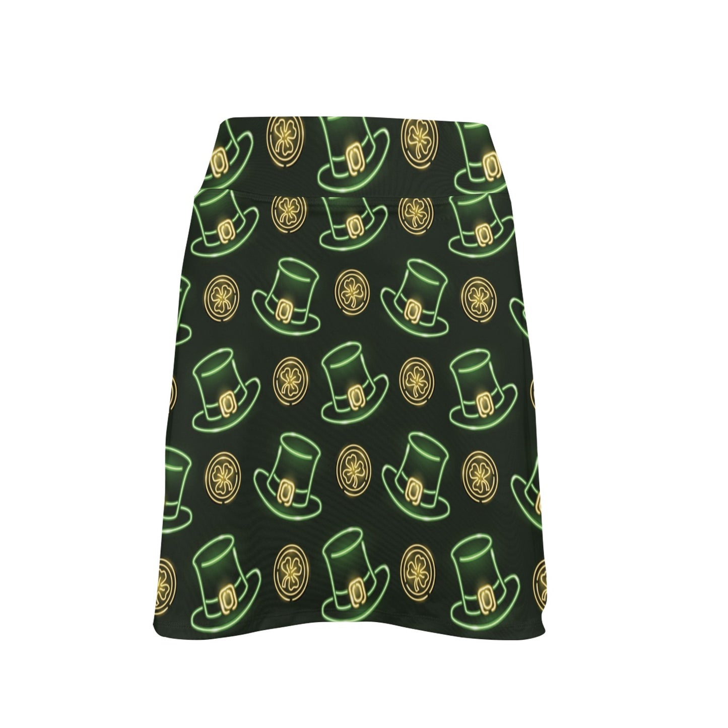 St Patricks Day Print Design LKS308 17" Golf & Pickleball Skort with Pockets