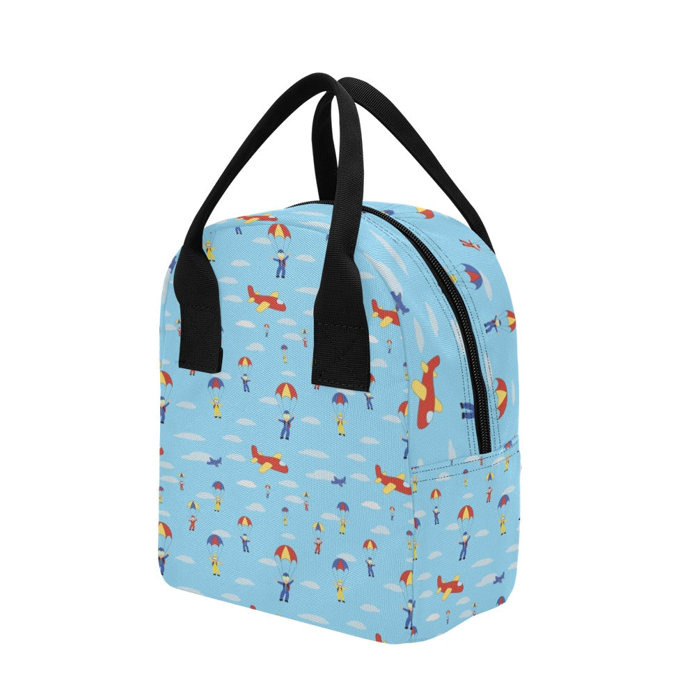 Skydiver Print Design LKS304 Insulated Lunch Bag