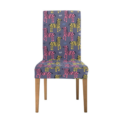 Zebra Print Design LKS303 Dining Chair Slipcover