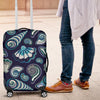 Beach Seashell Blue Print Luggage Cover Protector