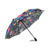 Beach Seashell Floral Theme Automatic Foldable Umbrella