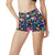 Beach Seashell Floral Theme High Waisted Spandex Shorts-JTAMIGO.COM