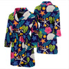 Beach Seashell Floral Theme Men Bath Robe-JTAMIGO.COM