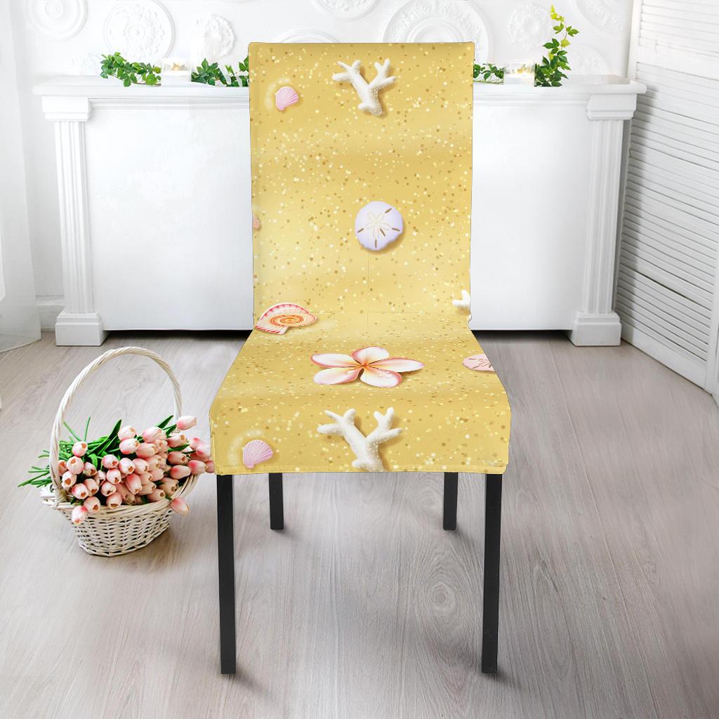 Beach Theme Print Dinning Chair Slipper-JTAMIGO.COM
