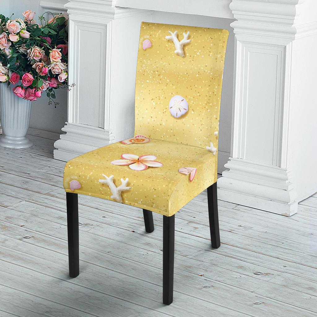 Beach Theme Print Dinning Chair Slipper-JTAMIGO.COM
