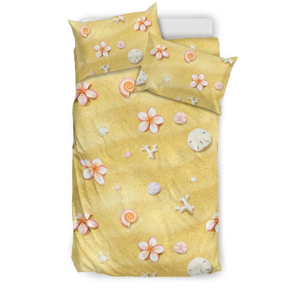 Beach Theme Print Duvet Cover Bedding Set