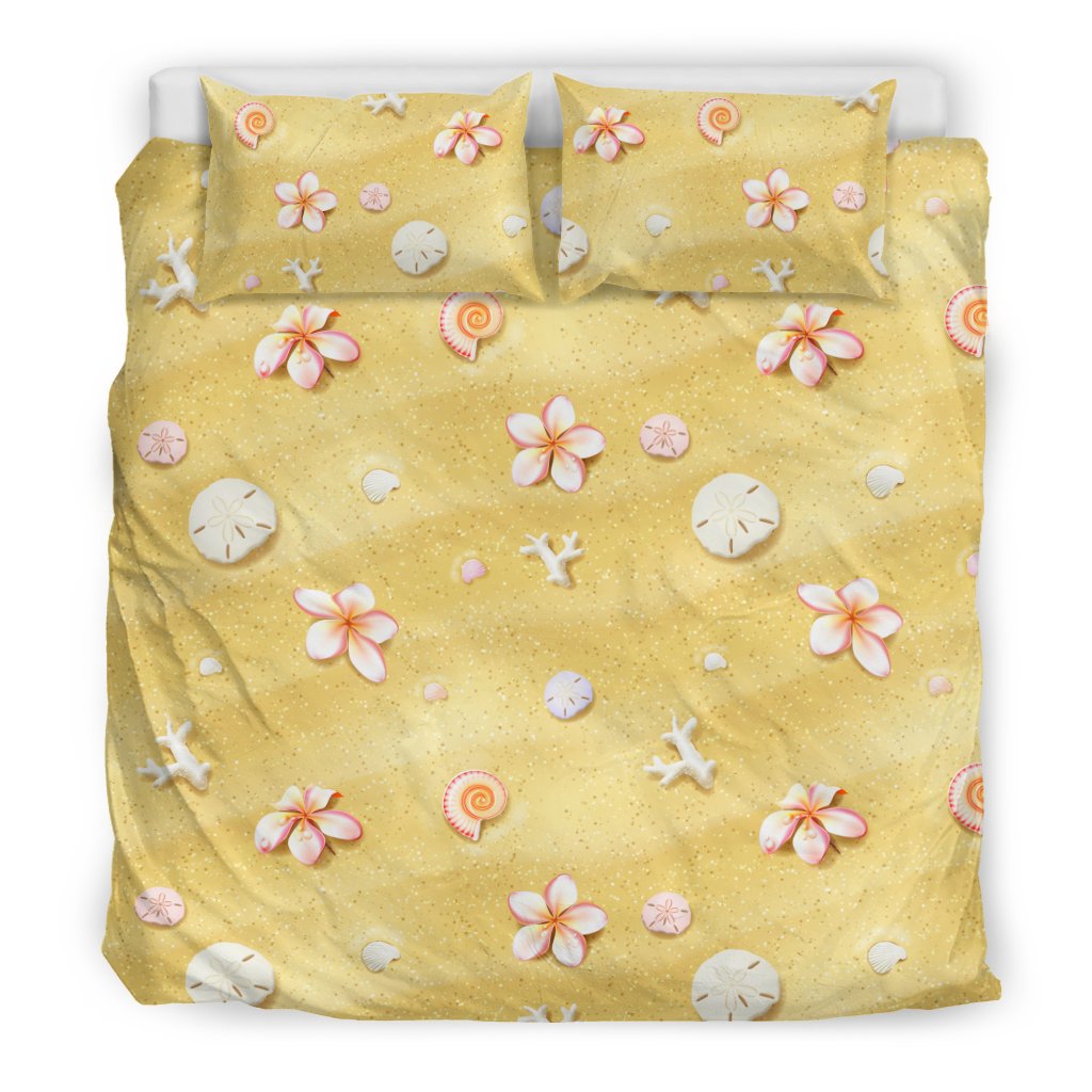 Beach Theme Print Duvet Cover Bedding Set