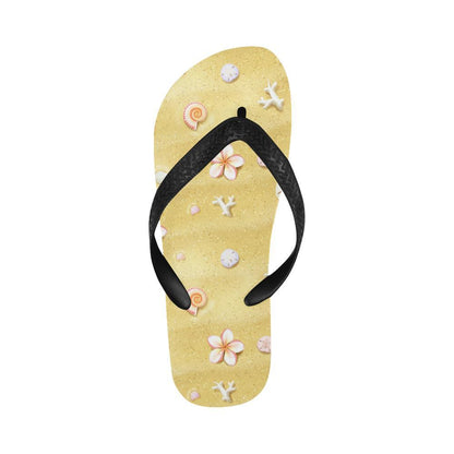 Beach Theme Print Flip Flops-JTAMIGO.COM