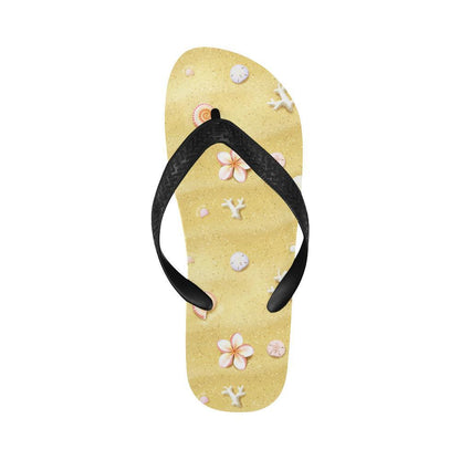 Beach Theme Print Flip Flops-JTAMIGO.COM