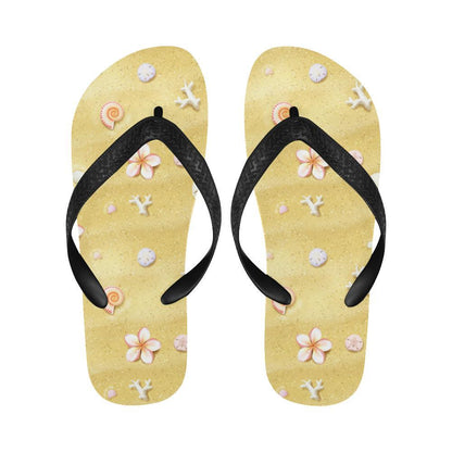Beach Theme Print Flip Flops-JTAMIGO.COM