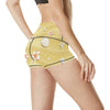 Beach Theme Print High Waisted Spandex Shorts-JTAMIGO.COM